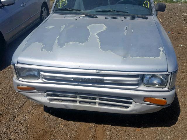 JT4VN93D1K0004166 - 1989 TOYOTA PICKUP 1/2 SILVER photo 7