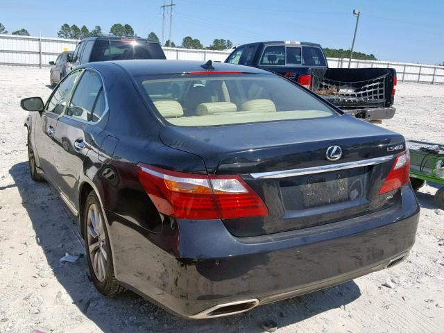 JTHCL5EFXC5014699 - 2012 LEXUS LS 460 BLACK photo 3