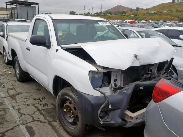 5TFNX4CN8EX034153 - 2014 TOYOTA TACOMA WHITE photo 1