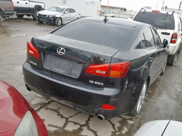 JTHBK262972033275 - 2007 LEXUS IS 250 BLACK photo 4