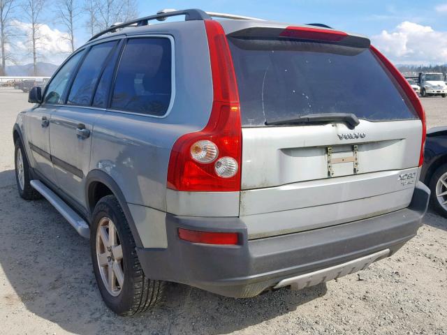 YV1CZ91H431014701 - 2003 VOLVO XC90 T6 SILVER photo 3