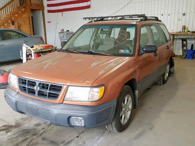 JF1SF6359WH775141 - 1998 SUBARU FORESTER L ORANGE photo 2