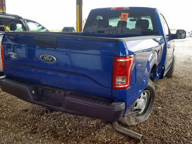 1FTMF1C81HKD38627 - 2017 FORD F150 BLUE photo 4