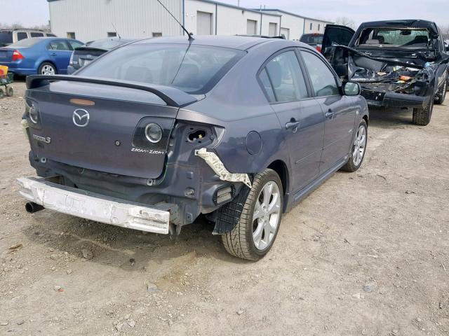 JM1BK323771646250 - 2007 MAZDA 3 S GRAY photo 4