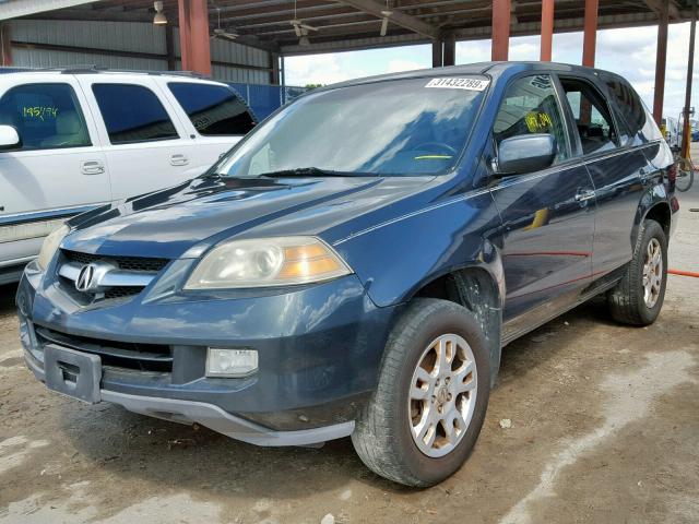 2HNYD18854H527311 - 2004 ACURA MDX TOURIN BLUE photo 2