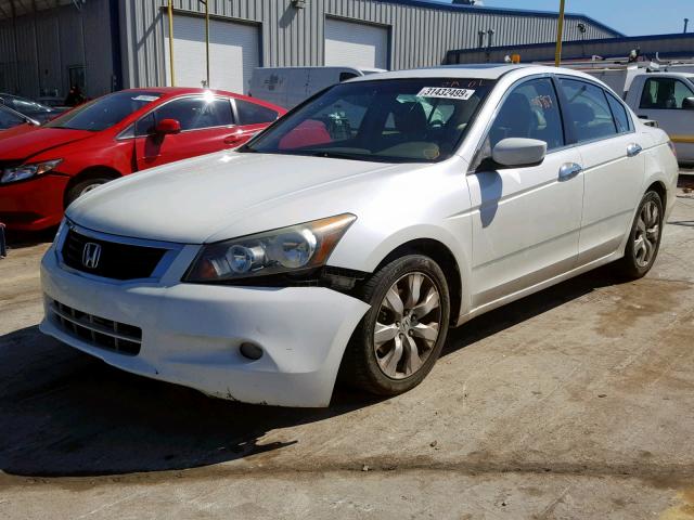 1HGCP36859A030885 - 2009 HONDA ACCORD EXL WHITE photo 2