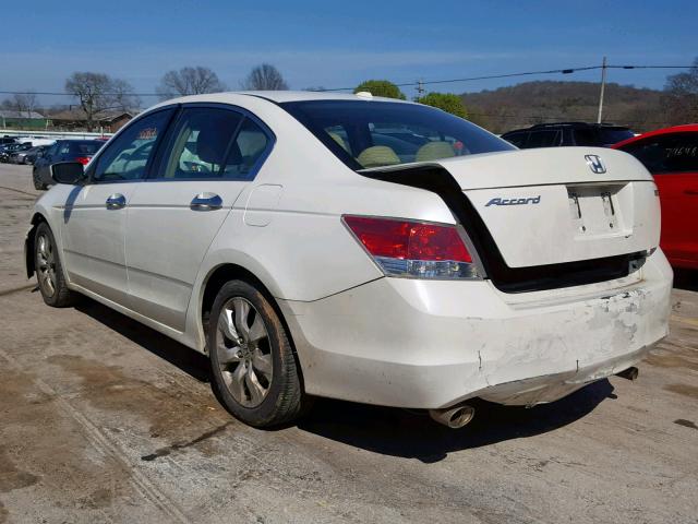 1HGCP36859A030885 - 2009 HONDA ACCORD EXL WHITE photo 3