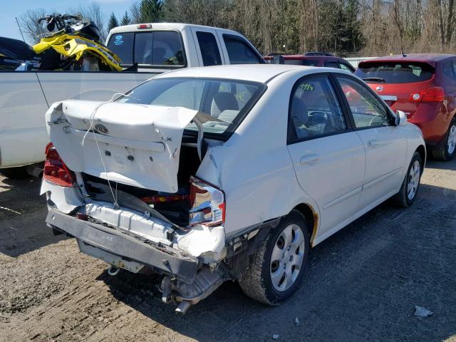 KNAFE222095654564 - 2009 KIA SPECTRA EX WHITE photo 4