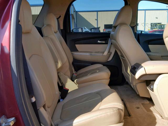 1GKLRMED7AJ171768 - 2010 GMC ACADIA SLT 勃艮第红 照片 6