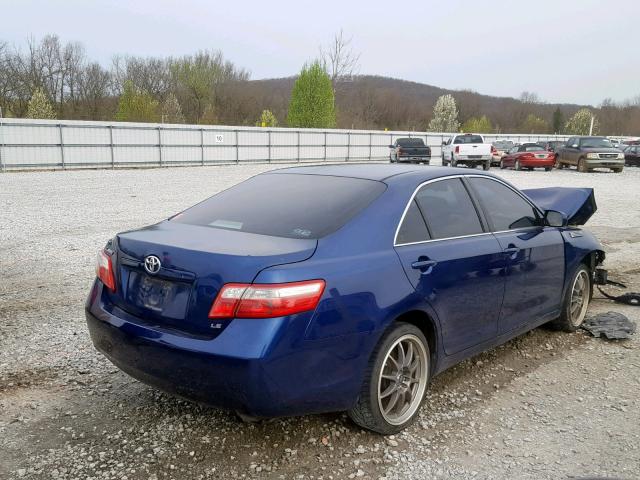 4T1BE46K37U153934 - 2007 TOYOTA CAMRY NEW BLUE photo 4