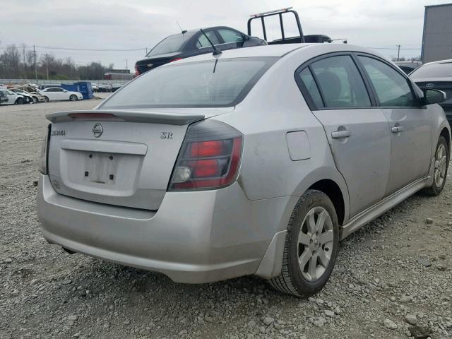 3N1AB6AP8BL636283 - 2011 NISSAN SENTRA 2.0 SILVER photo 4