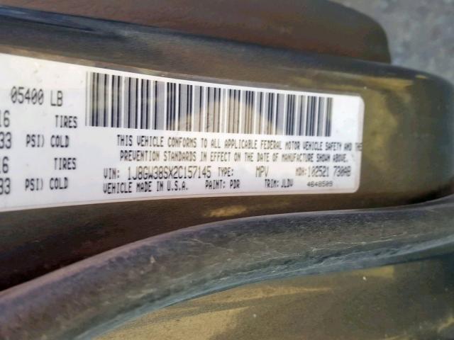 1J8GW38SX2C157145 - 2002 JEEP GRAND CHER GRAY photo 10