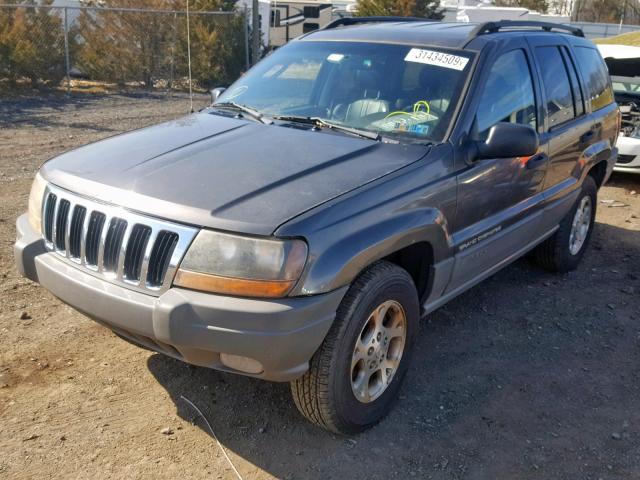 1J8GW38SX2C157145 - 2002 JEEP GRAND CHER GRAY photo 2