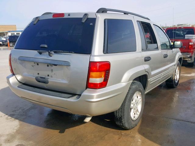 1J4GX48S34C316322 - 2004 JEEP GRAND CHER SILVER photo 4