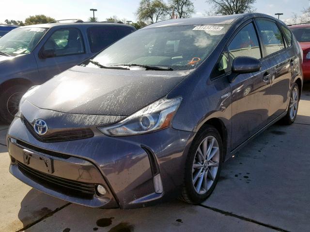 JTDZN3EUXFJ017946 - 2015 TOYOTA PRIUS V GRAY photo 2