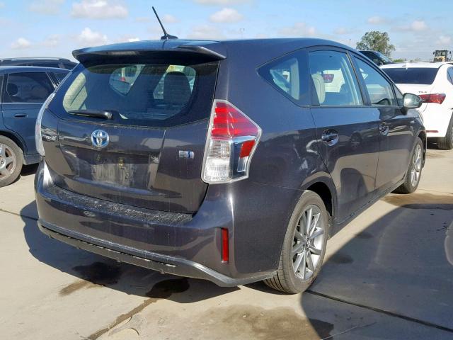 JTDZN3EUXFJ017946 - 2015 TOYOTA PRIUS V GRAY photo 4