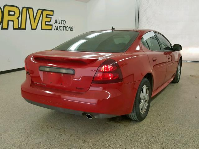 2G2WP552361262447 - 2006 PONTIAC GRAND PRIX RED photo 4