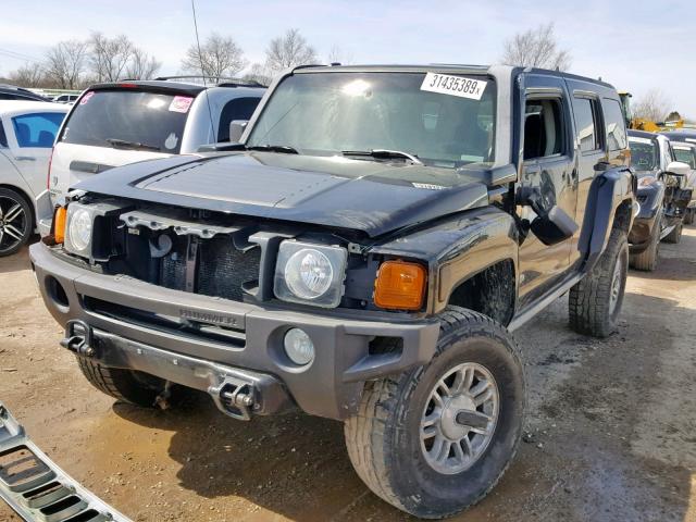 5GTDN136268150493 - 2006 HUMMER H3 BLACK photo 2