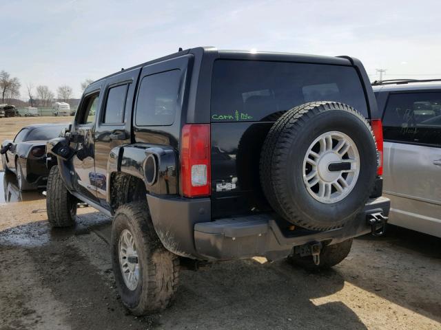 5GTDN136268150493 - 2006 HUMMER H3 BLACK photo 3