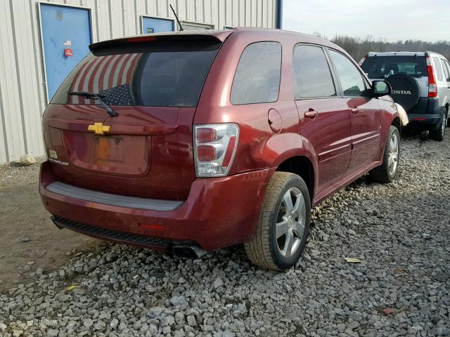 2CNDL937486061954 - 2008 CHEVROLET EQUINOX SP MAROON photo 4