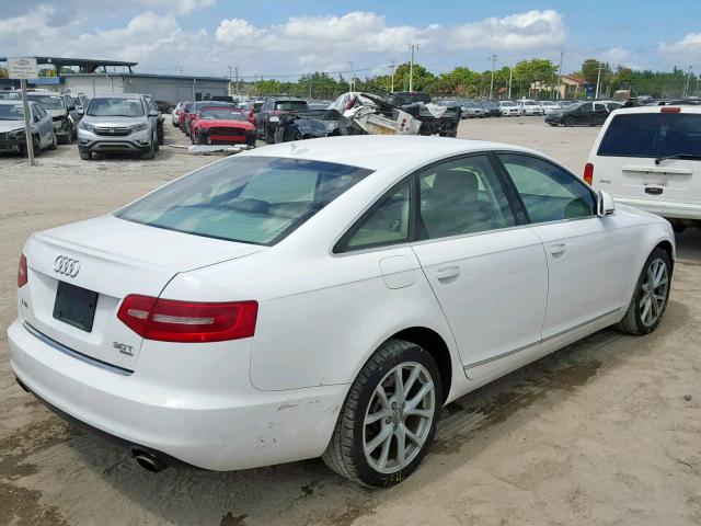 WAUSG74F69N057652 - 2009 AUDI A6 PREMIUM WHITE photo 4