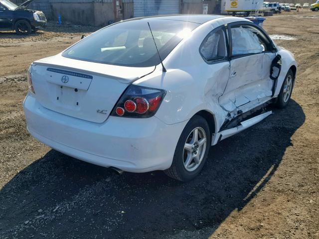JTKDE167X90283543 - 2009 TOYOTA SCION TC WHITE photo 4