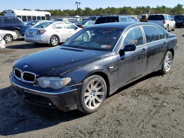 WBAGN634X3DR11366 - 2003 BMW 745 LI BLACK photo 2