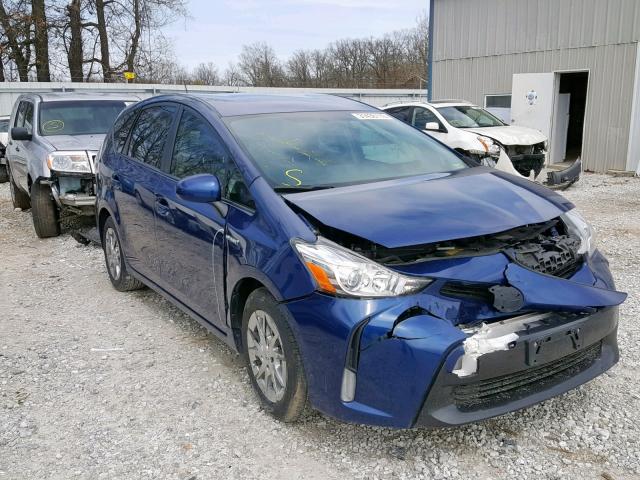 JTDZN3EU4FJ020129 - 2015 TOYOTA PRIUS V BLUE photo 1