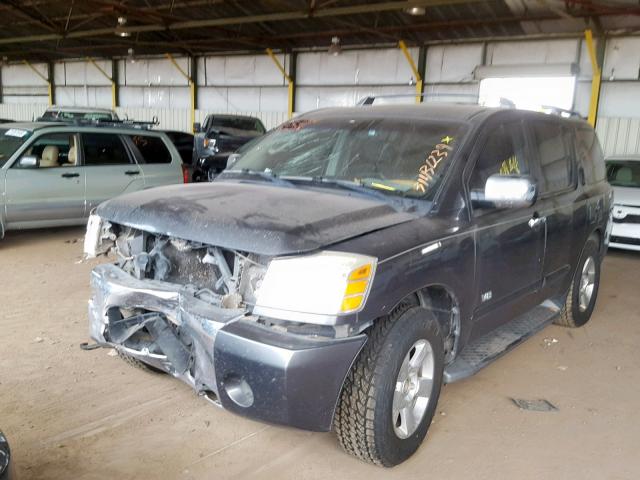 5N1AA08B05N728897 - 2005 NISSAN ARMADA SE GRAY photo 2