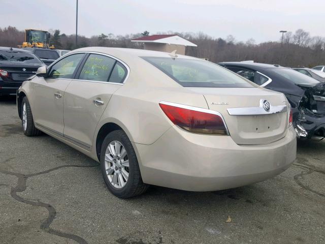 1G4GB5EG8AF139878 - 2010 BUICK LACROSSE C BEIGE photo 3