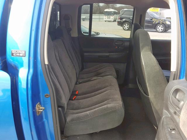 1B7GG2AN81S128931 - 2001 DODGE DAKOTA QUA BLUE photo 6