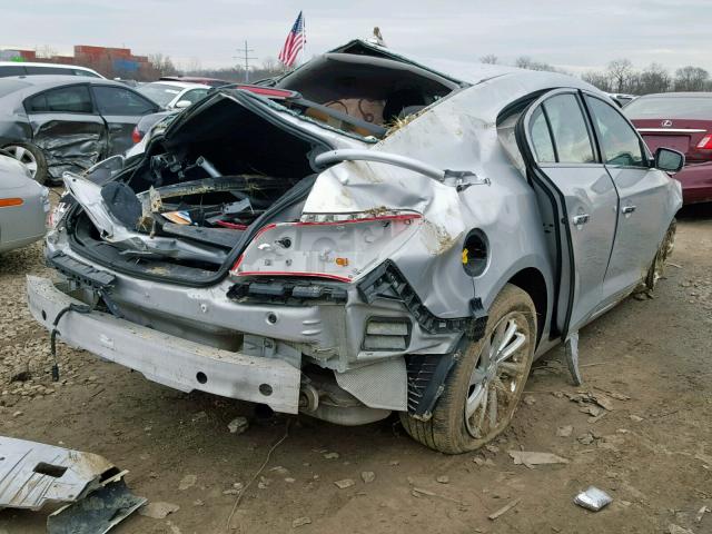 1G4GB5G38EF178194 - 2014 BUICK LACROSSE SILVER photo 4