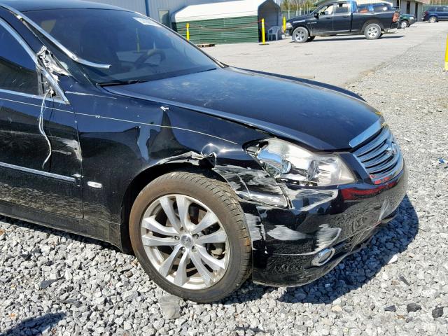 JNKCY01E19M802254 - 2009 INFINITI M35 BASE BLACK photo 9