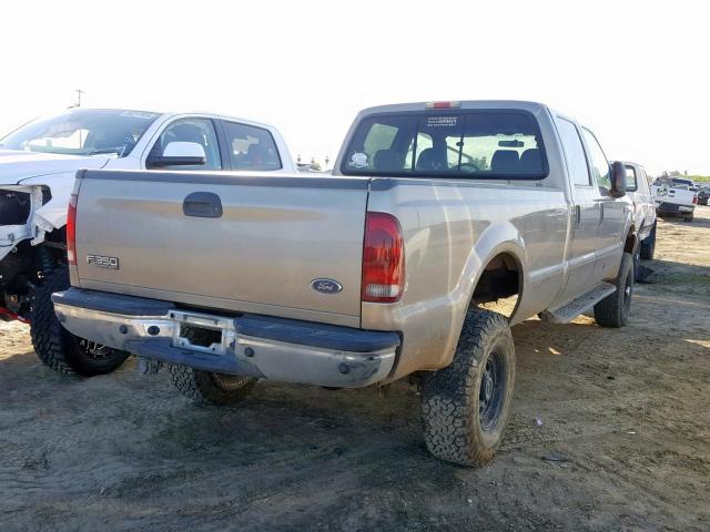 1FTSW31P34ED95398 - 2004 FORD F350 SRW S TAN photo 4