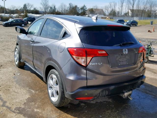 3CZRU6H53GM755160 - 2016 HONDA HR-V EX GRAY photo 3