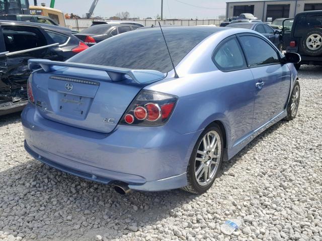 JTKDE167180236075 - 2008 SCION TC BLUE photo 4