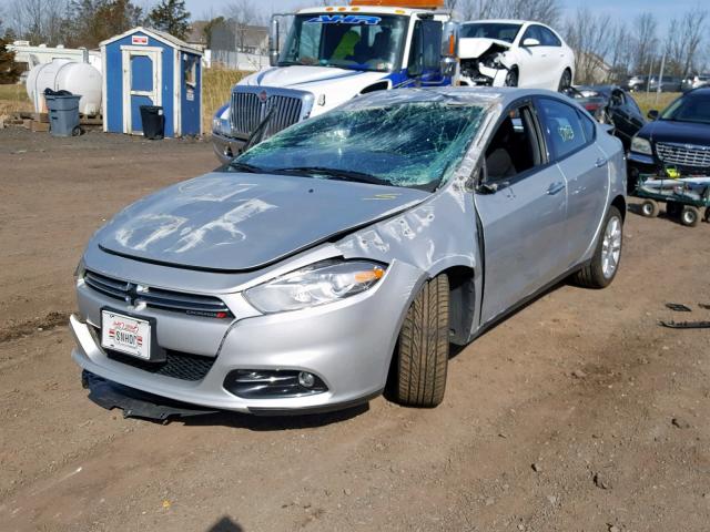 1C3CDFCA3DD321025 - 2013 DODGE DART LIMIT SILVER photo 2