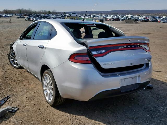 1C3CDFCA3DD321025 - 2013 DODGE DART LIMIT SILVER photo 3