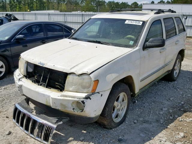 1J4HS58N75C656724 - 2005 JEEP GRAND CHER WHITE photo 2