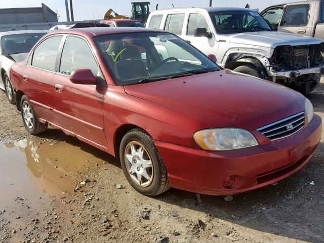 KNAFB121035268244 - 2003 KIA SPECTRA BA MAROON photo 1