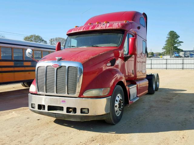 1XP7D49XX7D698046 - 2007 PETERBILT 387 BURGUNDY photo 2