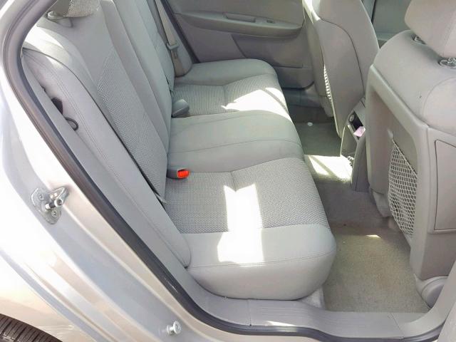 1G1ZG57B58F200249 - 2008 CHEVROLET MALIBU LS SILVER photo 6