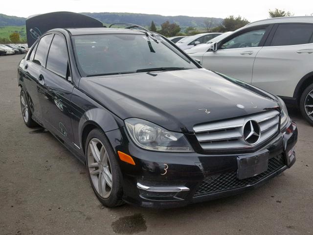 WDDGF4HB2DA789347 - 2013 MERCEDES-BENZ C 250 BLACK photo 1