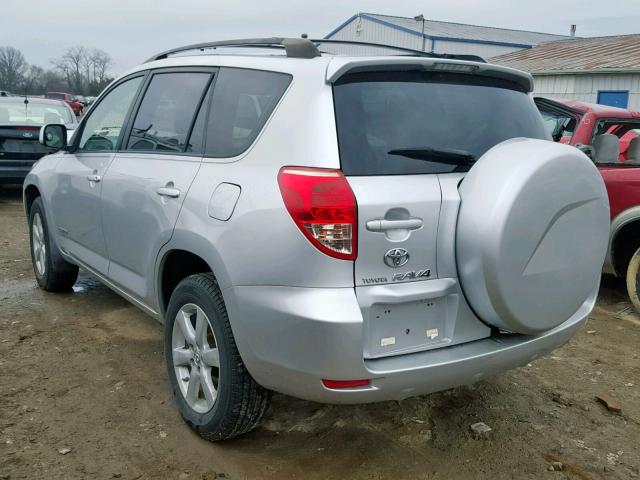 JTMBD31V475105775 - 2007 TOYOTA RAV4 LIMIT SILVER photo 3