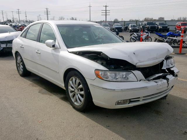 KMHFC46F98A276313 - 2008 HYUNDAI AZERA SE WHITE photo 1