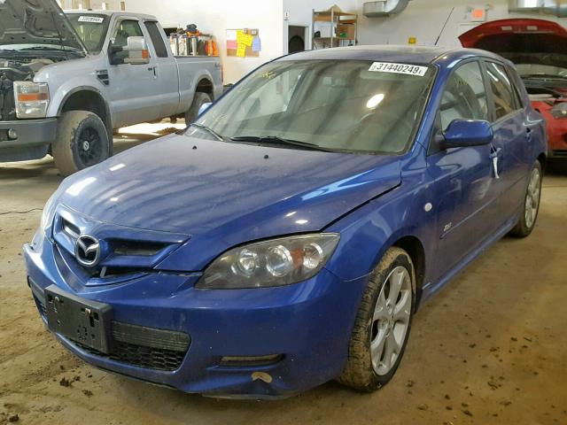 JM1BK343271765093 - 2007 MAZDA 3 HATCHBAC BLUE photo 2