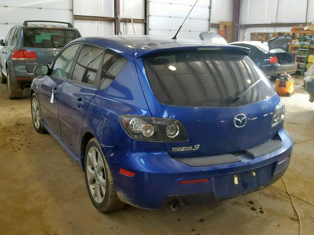 JM1BK343271765093 - 2007 MAZDA 3 HATCHBAC BLUE photo 3