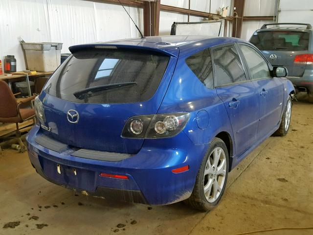 JM1BK343271765093 - 2007 MAZDA 3 HATCHBAC BLUE photo 4