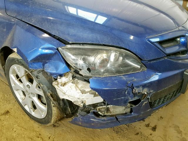 JM1BK343271765093 - 2007 MAZDA 3 HATCHBAC BLUE photo 9