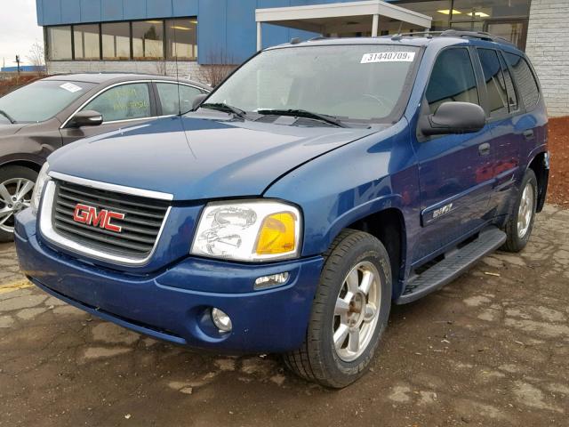 1GKDT13S852245348 - 2005 GMC ENVOY BLUE photo 2